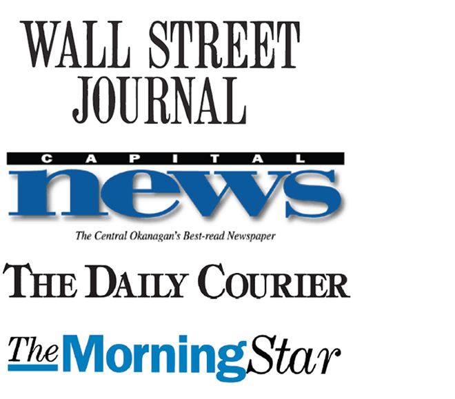 Darren has appeared in Wall Street Journal, Capital News, The Daily Courier, The Morning Star